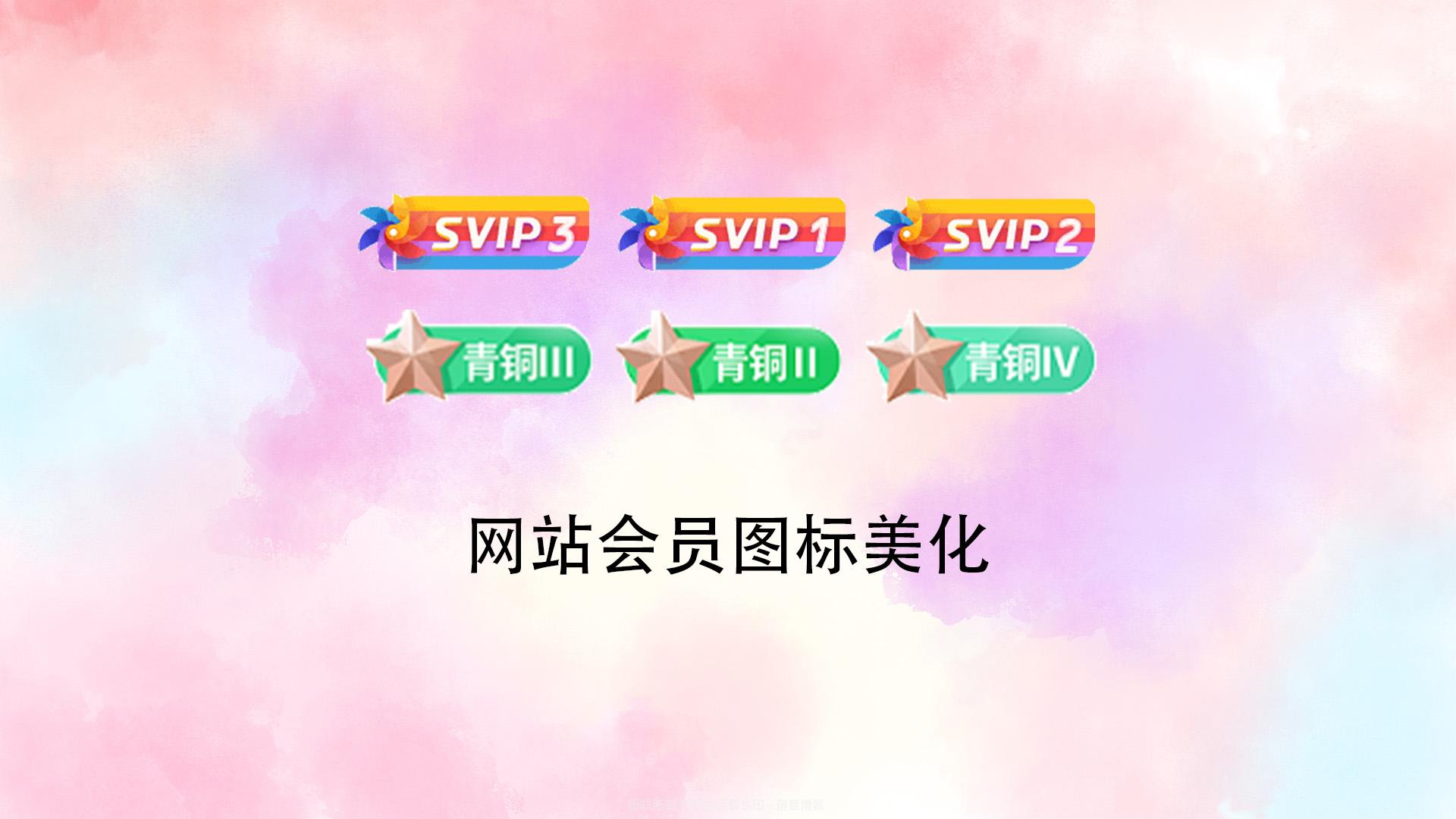网站会员图标美化-倦意博客